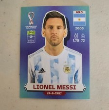Messi Sticker, Qatar 2022 LATAM VERSION (Impreso en Brasil)