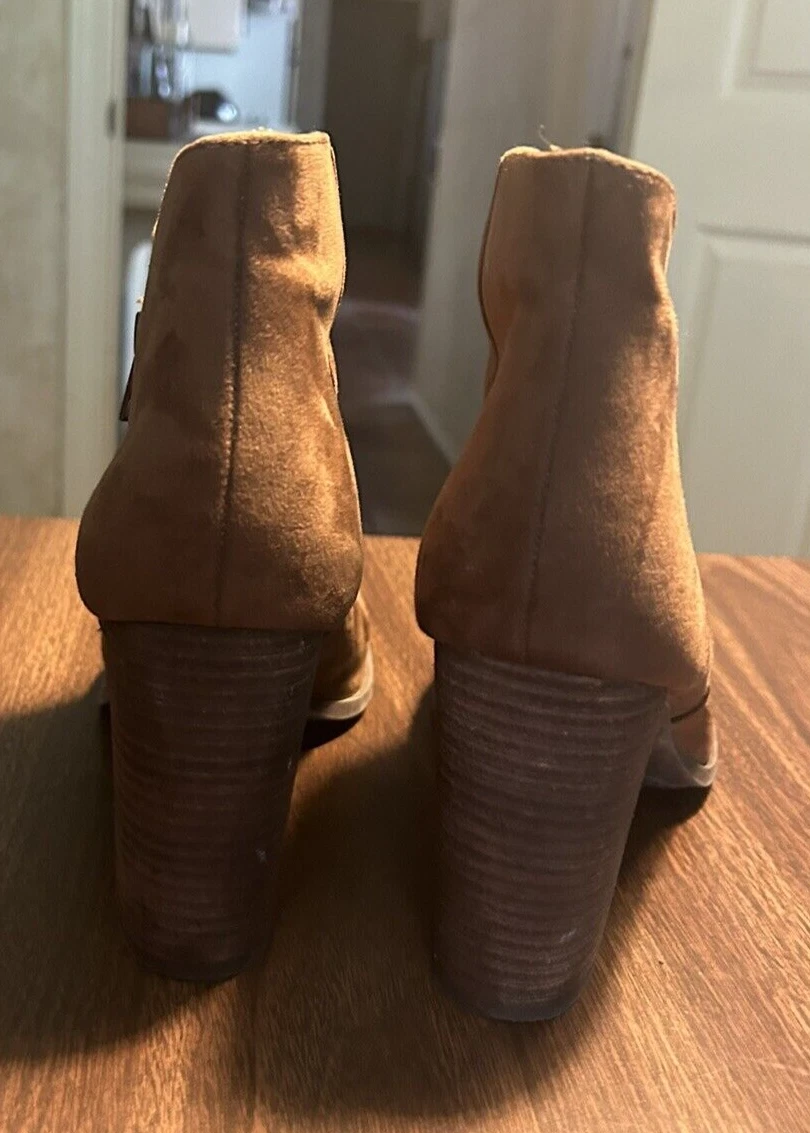 Carlos santana peep toe booties cheap