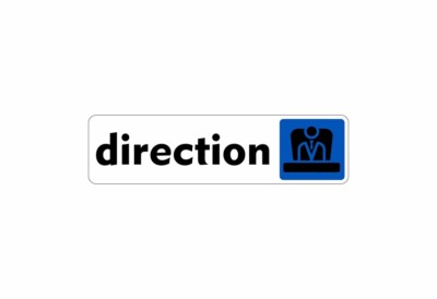 Adhesive Sticker Signage Door Plate Direction Panel
