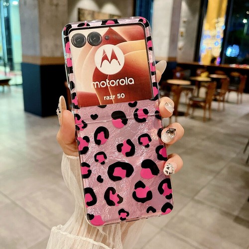 Linda funda de lujo de leopardo con correa para Motorola Moto Razr+Plus 50 Ultra 2024 - Imagen 14 de 15