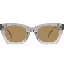 Cat-Eye Sunglasses for Women Girls Gray Grey Acetate Frame Thick Sonnenbrillen
