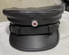 Replica Prussia Austro Hungarian Locomotive Hunter Captian Leather Crush Hat