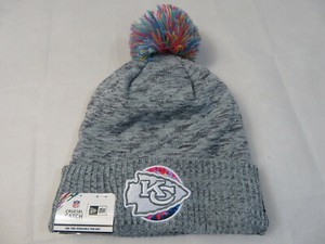 New Era Men S Kansas City Chiefs Sideline Crucial Catch Knit Beanie Beany New Ebay