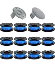 Replacement spool Weedwhacker String 11ft 0.065 Line Spool 12 + 2 Caps