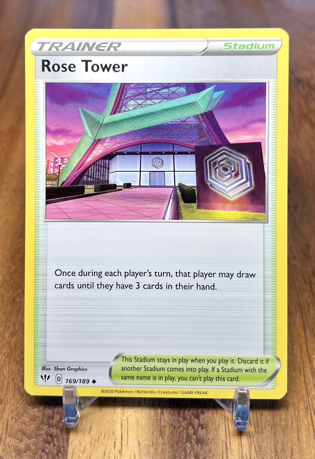 Rose Tower 169/189 Non Holo Darkness Ablaze Trainer Pokemon Card NM