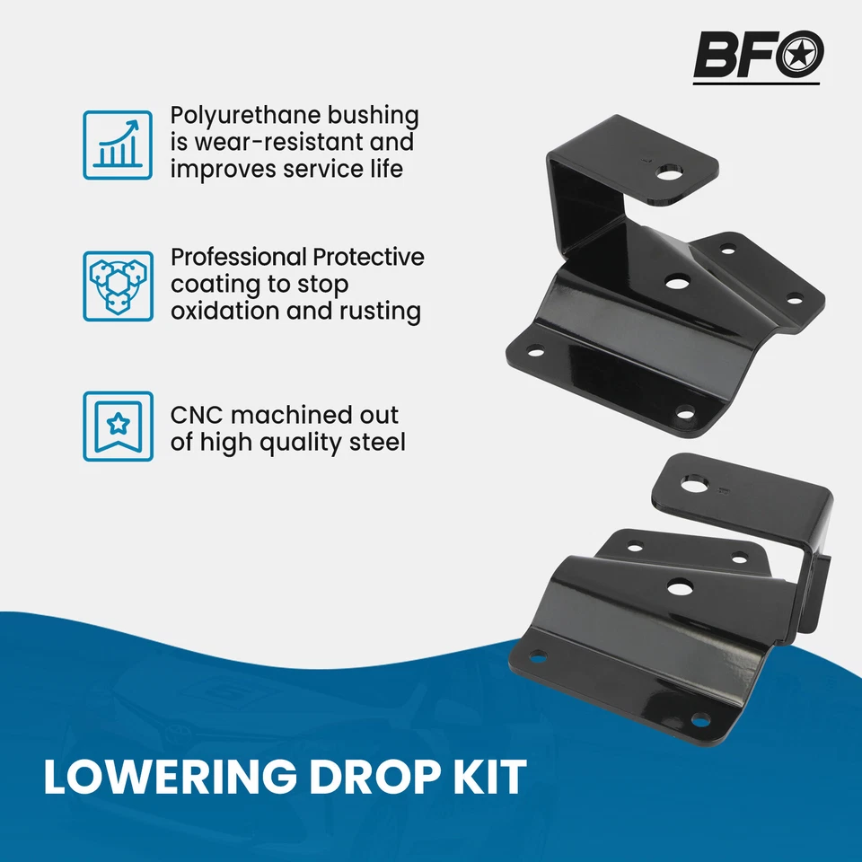 Kit de caída trasera 2" delantera 3-4" para Chevy Silverado GMC Sierra 1500 2x2 1999-2006 Foto 4 de 4