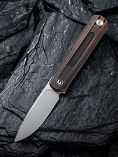 CIVIVI Foldis Nitro-V Stahl Slipjoint Black Hand Rubbed Copper Taschenmesser