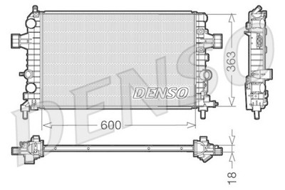 DENSO Kühler Wasserkühler Motorkühlung Motorkühler für Fahrzeuge mit Klimaanlage