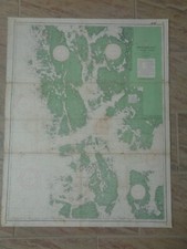 CARTE MARINE / Den Norske Kyst - fra Stolmen til Bergen    Norvège