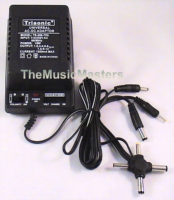 1000mA Universal AC to DC Power Supply Wall Plug Adapter 3V 4.5V 6V 7.5V 9V 12V - Image 3 of 4