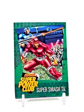 Super Smash TV POWER CARD Nintendo Super Power Club #20 Magazine PROMO CARD