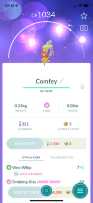 Pokemon TRADE - #764 Comfey Regional Pokemon Hawaii !! Safe, Cheap & Fast !!