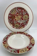 STP Goods Autumn Garden Dinner Plate & Rimmed Soup Bowl Set