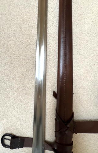 Ashdown Viking Sword Replica with Leather Scabbard Collectible - Picture 16 of 23