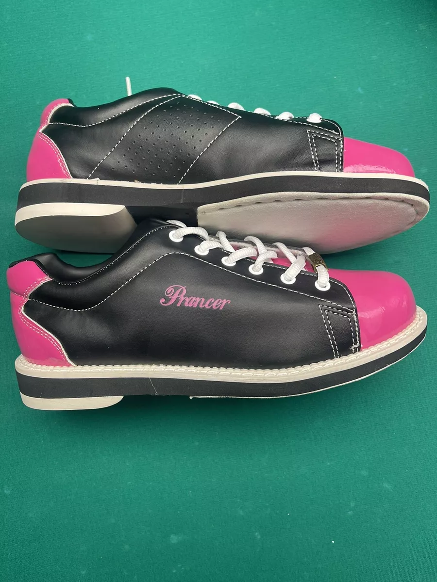 NEW Womens Prancer Hot Pink Black Bowling Shoes Super Cute