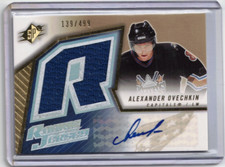 ALEX OVECHKIN 05/06 Upper Deck SPX Rookie Auto Autograph Signed Jersey #d /499