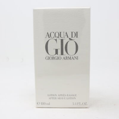 Giorgio Armani Acqua Di Gio After Shave Lotion  3.4oz/100ml New With Box
