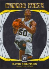 David Robinson 2020-21 Optic Basketball Winner Stays Insert Chrome Card#10 Spurs