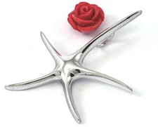 Starfish pendant, necklace brass 48x35mm Nautical Ocean Sea Beach Women 2261