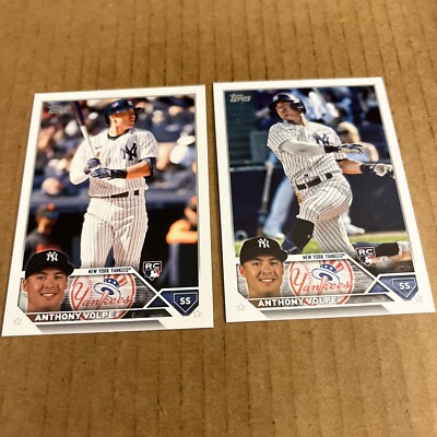 ANTHONY VOLPE RC 2022 Topps #460 & PHOTO VARIATION SP Yankees Baseball (e3)