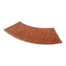 Image of Curved Bathtub Mat Plush Water Absorbent Non-Slip Home Bath Mat for Living Room