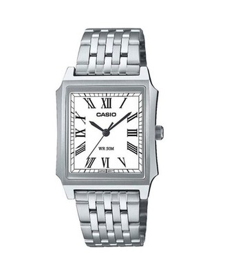 CASIO Men Analog Quartz Casual Watch Classic Dress White Dial Waterproof Rectang