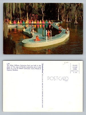 Cypress Gardens, FL-Florida, Esther Williams Pool Vintage Postcard