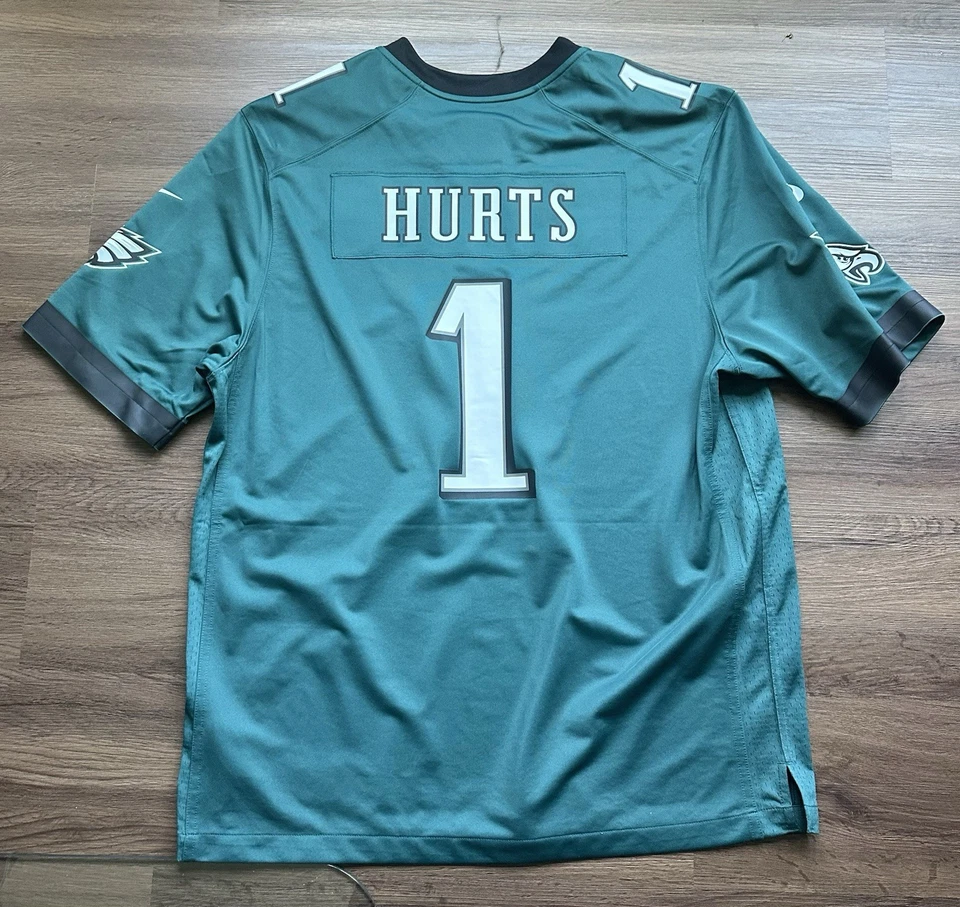 CAMISETA NIKE JALEN HURTS #1 PHILADELPHIA EAGLES XL VERDE NUEVA SIN ETIQUETAS Foto 2 de 4