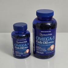 Puritans Pride Omega-3 Fish Oil 1000 Mg, 350 Heart Health Support 5/26 9/26