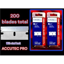 American Safety Razor ASR-APBL-7064 AccuTec Pro Steel Single Backed Edge Razo...