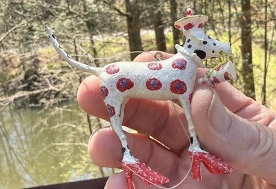Dept 56 Christmas Krinkles Dalmatian Dog Christmas Ornament Patience Brewster K1