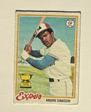 Topps 1978 Andre Dawson All-Star Rookie #72 Montreal Expos Baseball
