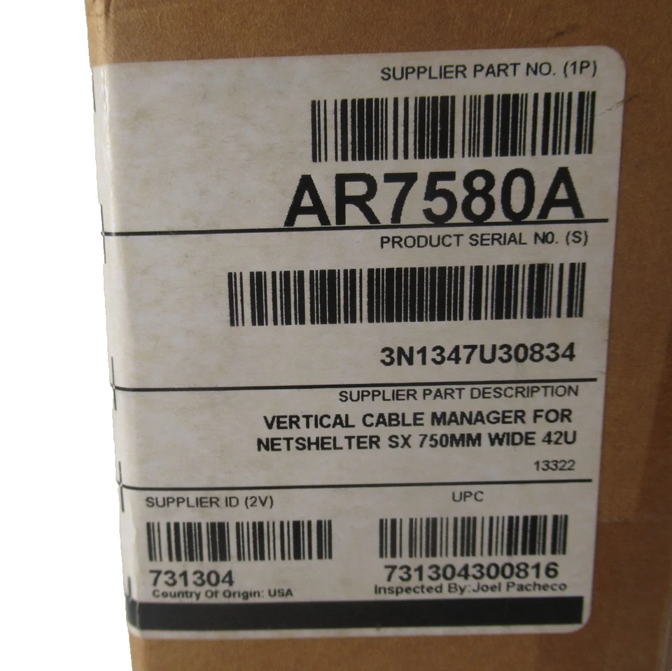 APC Vertical Cable Manager for NetShelter SX 750MM Wide 42U - AR7580A - Image 2 of 4