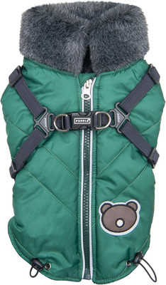 Isolde Mock Neck Full Zip up Warm Winter Jumper Vest with Integrated Harness for