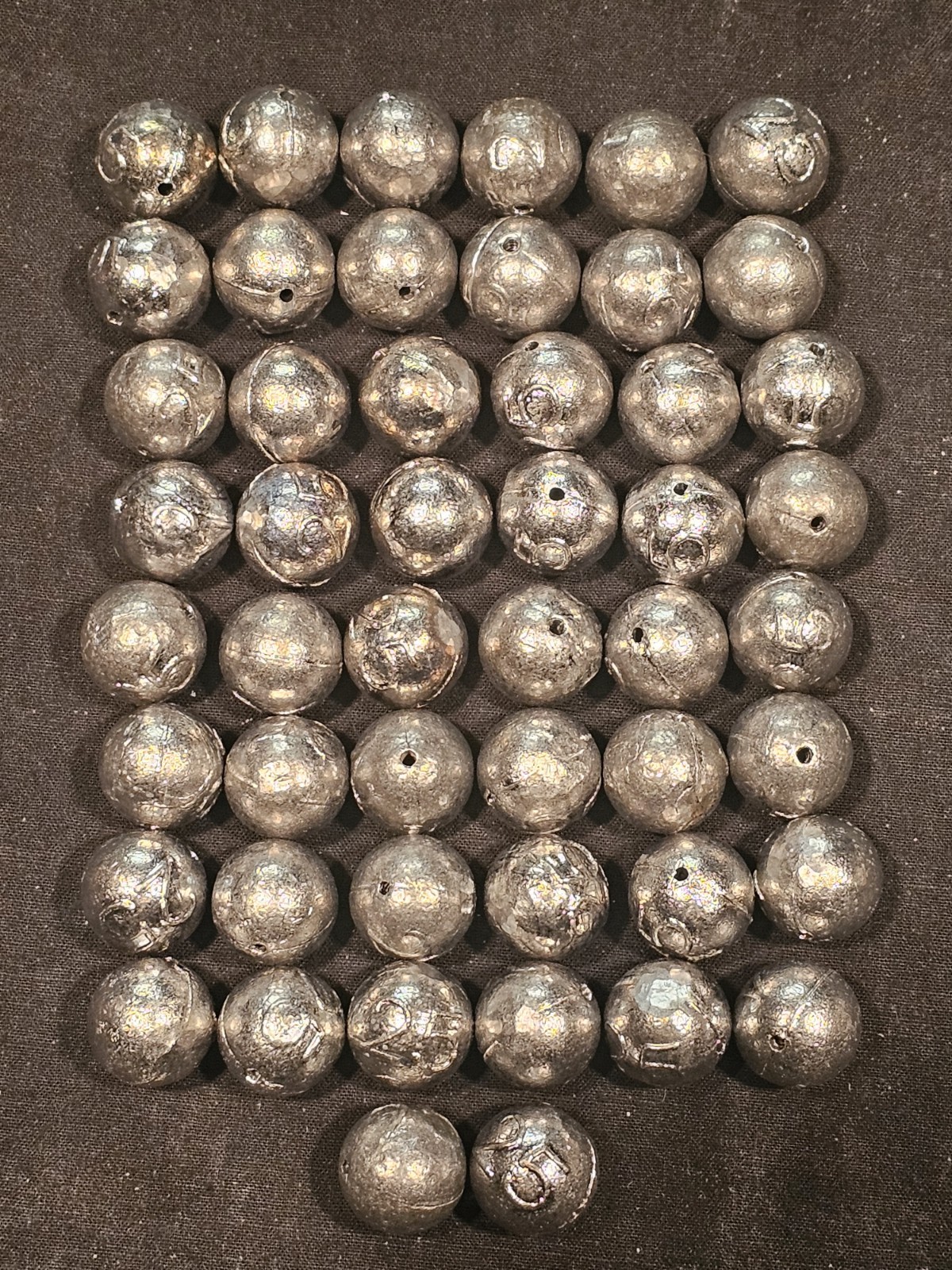 Plombs de Pêche 25gr Lestage Ligne de Fond et Surface Lot de 100 Pièces