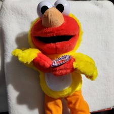 Chicken Dance Elmo Fisher-Price Mattel 2001 Sesame Street Singing Plush-WORKS