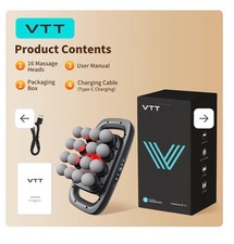 VTT 16-Head Massage Gun Deep Tissue Percussion Massager 3 Modes 30 Intensities