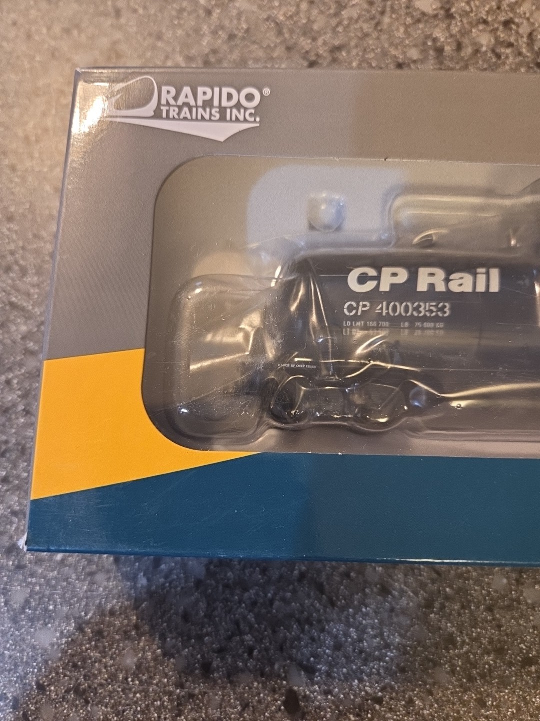 Rapido Trains Inc.  C.P. Rail# 400353. HO Tank Car- Brand New In Original Box