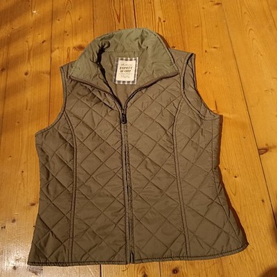 Weste Steppweste Esprit EdC, Gr. L, grün, olivgrün, tailliert