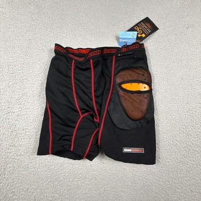 Icon Motorcycle Shorts Mens Field Armor Compression D3O Aramid Padded Riding NWT
