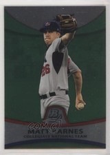 2010 Bowman Platinum Prospects Green Refractor /499 Matt Barnes #PP30 y0i