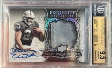 POP 1 DARREN MCFADDEN 2008 Exquisite Collection Silver PATCH AUTO #’d /25 1/1