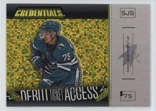 2023 Credentials Debut Ticket Access Horizontal Yellow Danil Gushchin #169 c3c