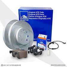 ATE Powerdisc Ø278mm+Beläge hinten für MERCEDES C-Klasse W203 Clk C209 Slk R171