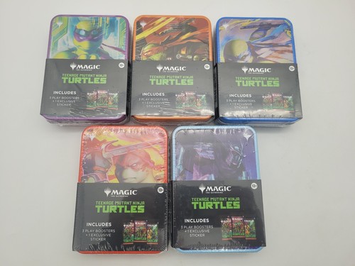 Magic: The Gathering Teenage Mutant Ninja Turtles Tin - 3 Play Boosters (Sealed)
