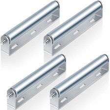4 Sets 1.5 Conveyor Rollers with Stands for 10 Galvanized Applications