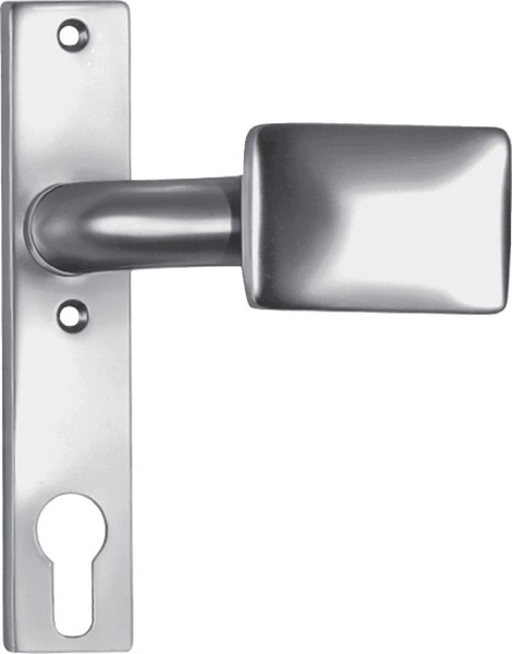 TüRknopf-Kurzschild 486Z Fest Leichtmetall F1 / Silberfarbig Vierkant 8 Mm Amf-image