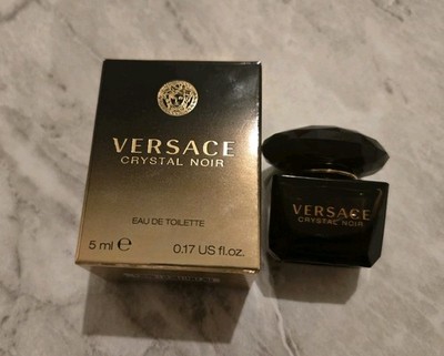 VERSACE CRYSTAL NOIR  0.17 OZ/5 ML Eau de Toilette Perfume Cologne SPLASH MINI