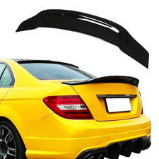 Fit 2008-2014 Mercedes W204 C250 C300 C350 C63 Sedan Black Rt Trunk Spoiler Wing