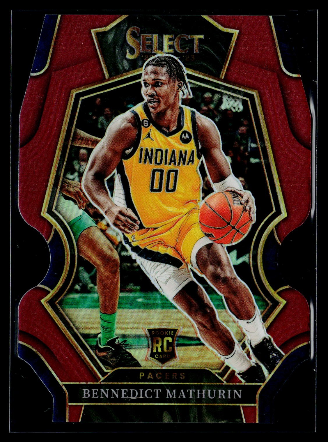 2022-23 Panini Select #182 Bennedict Mathurin Maroon Prizms Die Cut #/175